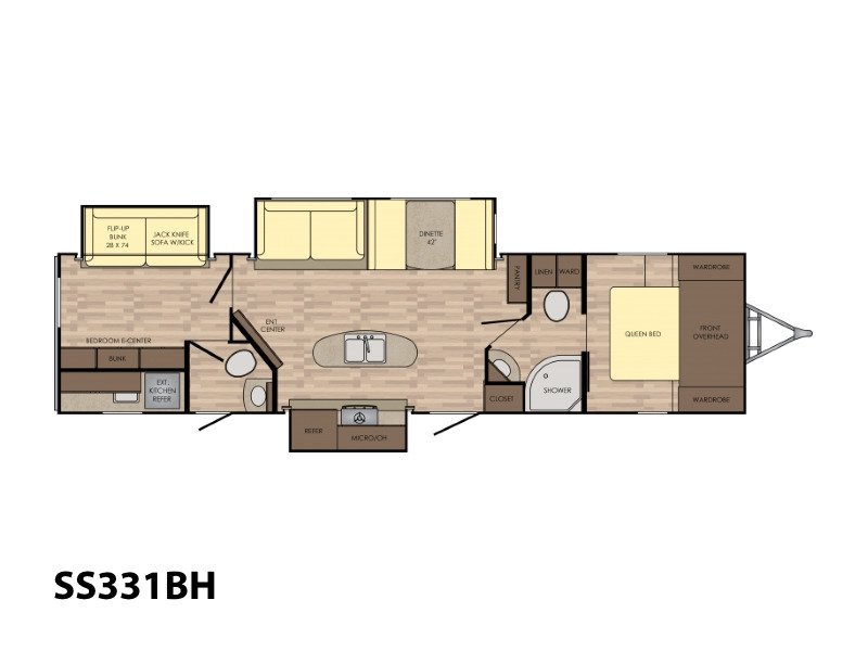 2018 Crossroads Rv Sunset Trail Super Lite SS331BH