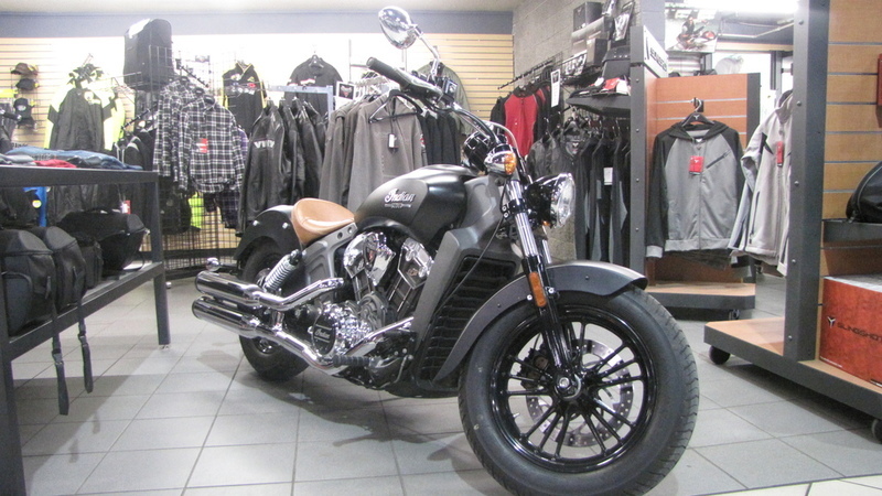 2015 Indian Motorcycle Scout Thunder Black Smoke