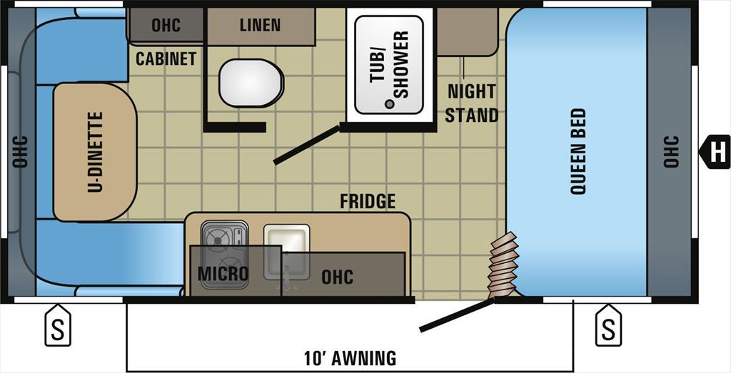 2017 Jayco Jay Flight 175RD SLX Front Queen Rear U-Dinette