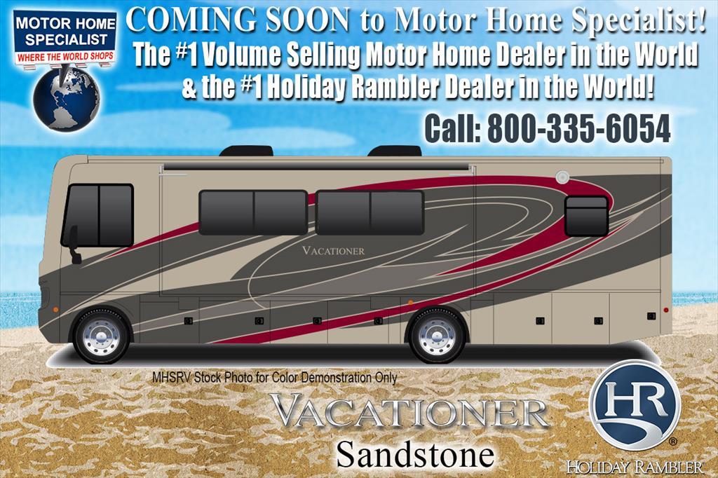 2018 Holiday Rambler Vacationer 35K Bath & 1/2 RV for Sale W/LX Pkg, W/D, Sa