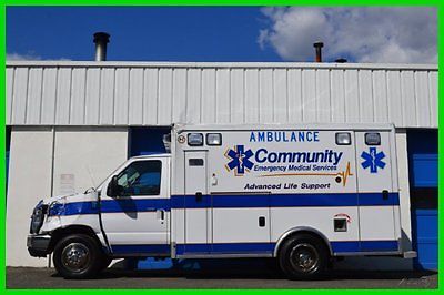Ford : E-Series Van E350 E-350 6.8L GAS FULLY EQUIPPED AMBULANCE SAVE Repairable Rebuildable Salvage Lot Drives Great Project Builder Fixer Wrecked