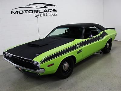 Dodge : Challenger T/A Clone 340 Six Pack 1970 dodge challenger t a clone lime green black 340 six pack loud and fast