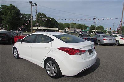 Hyundai : Elantra 4 DOOR SEDAN AUTO LIMITED 2012 hyundai elantra limited gorgeous white tan we finance 14 k miles best deal