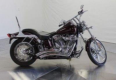 Harley-Davidson : Softail 2005 low miles ton of chrome custom airbrush bags windshield xtra seat