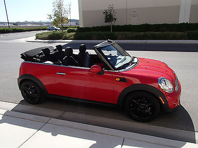 Mini : Cooper 2dr Convertible 2013 mini cooper convertible 2 dr red manual clean red nice 2012 2010 2009 2014