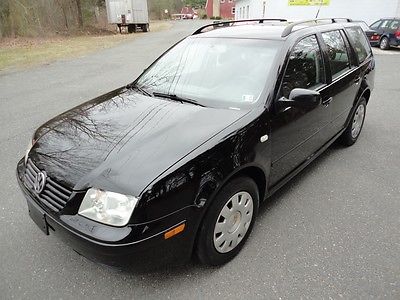 Volkswagen : Jetta TDI  03 vw jetta tdi wagon turbo diesel 1 owner 5 speed manual records black 80 pics