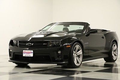Chevrolet : Camaro ZL1 6.2L GPS Leather Black Auto Convertible Like New 13 Used Navigation Automatic Heated Head Up Cmpr to 2014 14 V8 Camera