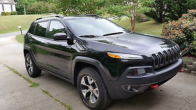 Jeep : Cherokee 4WD 4dr Trailhawk 4 wd 4 dr trailhawk suv automatic gasoline v 6 cyl black leather nav tow
