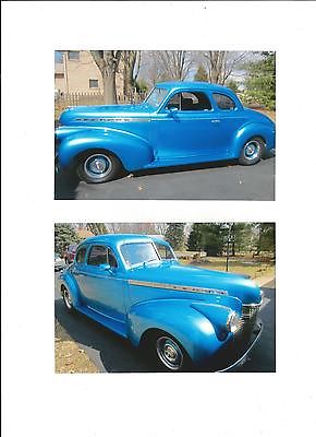 Chevrolet : Other Chrome 1940 chevrolet business coupe street rod w 327 engine heat ac gm bahama blue