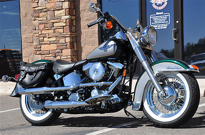 Harley-Davidson : Touring 1996 harley davidson flstn heritage nostalgia w only 451 original miles mint