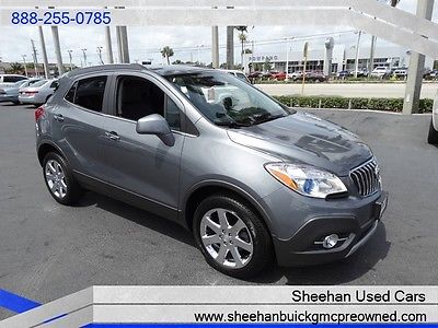 Buick : Encore Premium AWD - Spunky Gray 1 Owner NAV & Lthr! 2013 buick encore one owner no accidents leather sun roof nav auto