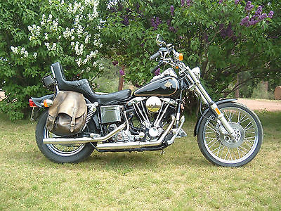 Harley-Davidson : Other 1980 wideglide shovelhead with 6162 original miles