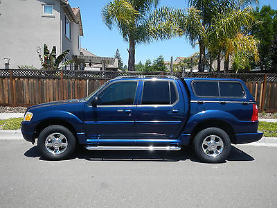 Ford : Explorer Sport Trac ADRENALIN PACKAGE Blue with Camper shell in very good condition low miles