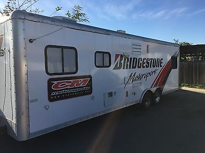 Bridgestone Motorcycle Work and Play Forest River 28ft Trailer