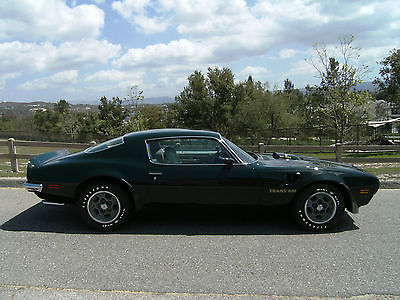 Pontiac : Trans Am Coupe 1973 pontiac trans am super duty 4 speed brewster green