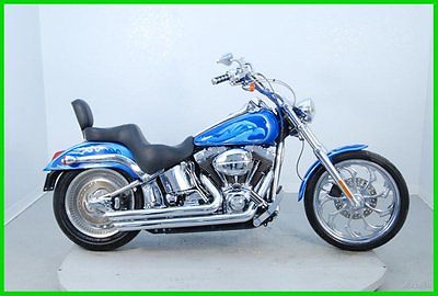 Harley-Davidson : Softail 2005 harley davidson softail deuce custome blue fxstdi stock p 13036