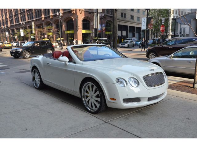 Bentley : Continental GT 2dr Conv 2007 bentley gtc white red w 36 k miles clean history strut grill 22 wheels