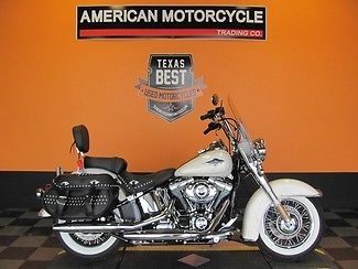 Harley-Davidson : Softail 2014 used one owner morocco gold pearl harley davidson heritage classic flstc
