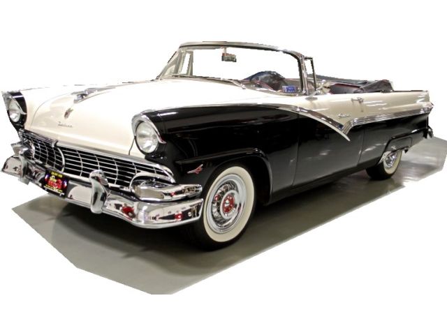 Ford : Fairlane Sunliner RARE MEXICO DELIVERED 55 SUNLINER 272 V8 3 SPEED WITH OVERDRIVE HARTSCLOTH TOP