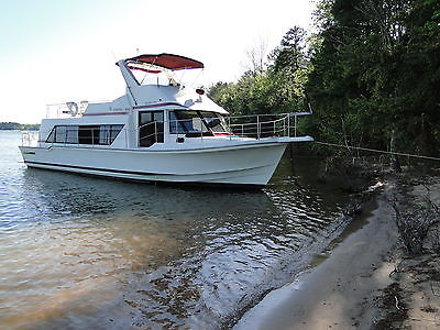 1989 HarborMaster Coastal 450 Houseboat yacht cruiser