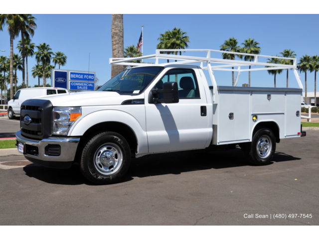 Ford : F-250 XL Utility F250 Regular Cab Work Truck 8' Harbor TradeMaster Service Body w/ Ladder Rack