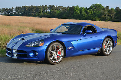 Dodge : Viper SRT-10 2006 dodge viper srt 10 coupe paxton supercharged blue repaired salvage