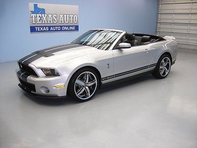 Ford : Mustang GT 500 SVT COBRA WE FINANCE! 2010 FORD MUSTANG SHELBY GT500 SUPERCHARGED CONV NAV 6SPD TEXAS AUTO