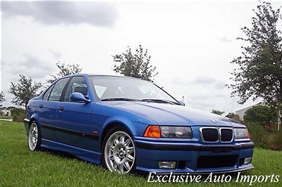BMW : M3 Base Sedan 4-Door 1997 bmw m 3 sedan estoril blue 5 sp this is the one 1 owner unicorn rare e 36