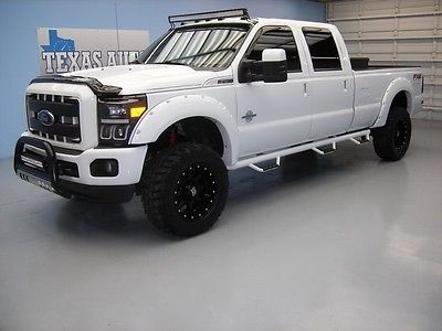 Ford : F-250 F250 F 250 4WD WE FINANCE! 2013 FORD F-250 4X4 6.7L DIESEL LONG BED LIFTED LEATHER TEXAS AUTO