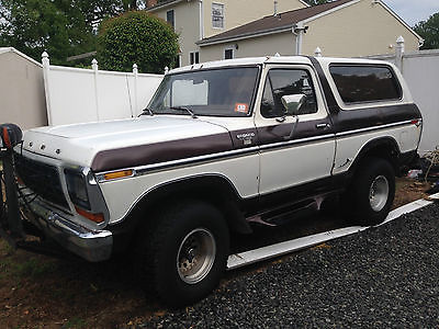 Ford : Bronco 4X4 1979 ford bronco ranger xlt 4 x 4 automatic for parts or restoration 1978 78 79