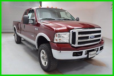 Ford : F-250 Lariat 4x4 Crew cab Diesel Truck Long bed Leather FINANCING AVAILABLE!! 119K Mi Used 2006 Ford F250 4x4 6L V8 Pickup 18