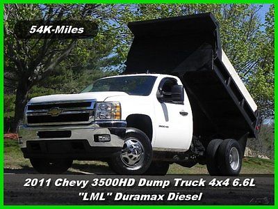 Chevrolet : Silverado 3500 Dump Truck 11 chevrolet silverado 3500 hd dump truck 4 x 4 6.6 l lml duramax diesel chevy dmax