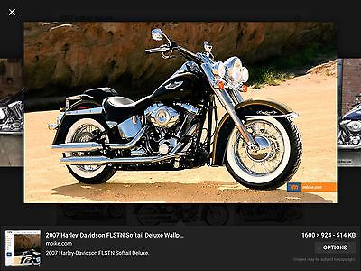 Harley-Davidson : Softail 2007 softtail deluxe excellent condition all original black wind shield