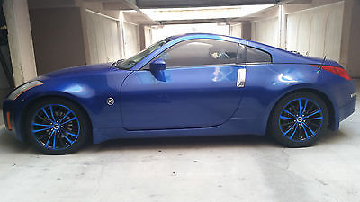 Nissan : 350Z Touring 2005 blue nissan 350 z touring coupe bose subwoofer custom rims leather seats