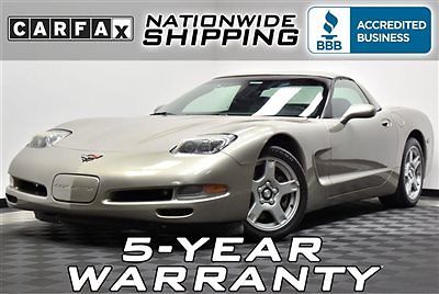 Chevrolet : Corvette Coupe Removable Top Low Miles Removable Top Nationwide Shipping 5 Year Warranty Loaded Leather Auto