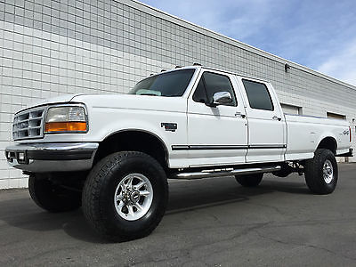 Ford : F-350 XLT MUST SEE 1997 FORD F350 CREW XLT 4X4 LIFTED LONGBED 7.3 POWERSTROKE TURBO DIESEL