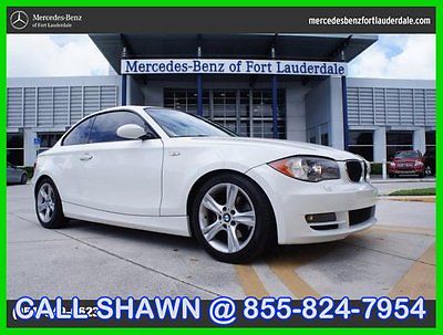 BMW : 1-Series WHITE/RED,AUTOMATIC,SUNROOF,L@@K AT THIS BIMMER!! 2008 bmw 128 coupe white red sunroof automatic paddleshifters l k at this bmw