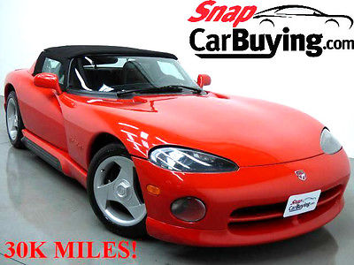 Dodge : Viper Base Convertible 2-Door 1995 dodge viper base convertible only 30 k miles 2 tops 6 speed manual clean