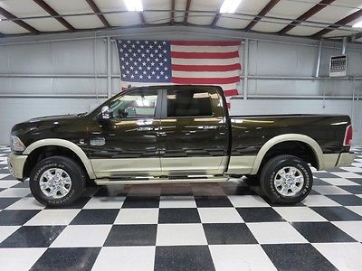 Ram : 2500 Longhorn Laramie 4x4 Diesel Crew Cab 6.7 Cummins Diesel Auto Warranty Financing Leather Htd Nav Chrome Clean