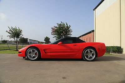 Chevrolet : Corvette Z07 1999 corvette convertible red with black interior