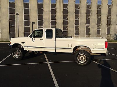 Ford : F-250 XLT Late 1994 F250 xlt ext cab 4x4 manual 7.3 powerstroke diesel lifted F-250 OBS