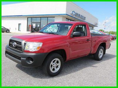 Toyota : Tacoma 2WD Reg I4 AT used low miles 1-owner Red Pearl 2011 2 wd reg i 4 at used 2.7 l used automatic ac 1 owner low miles red pearl