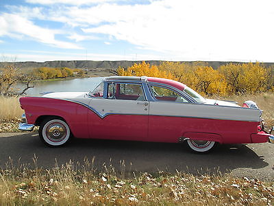 Ford : Crown Victoria 2 door 1955 ford crown victoria transparent roof rust free car v 8 engine automatic