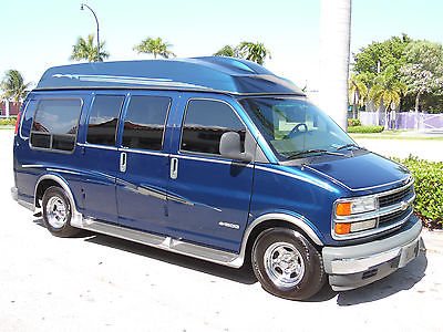 Chevrolet : Express 1500 2002 chevrolet express 1500 conversion van with wheel chair lift ramp access