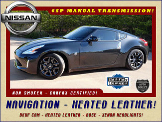 Nissan : 370Z Touring - NAVIGATION - 6SP MANUAL BKUP CAM-HEATED LEATHER-BOSE SOUND-HID XENON-LED-FACTORY WARRANTY-NON-SMOKER!