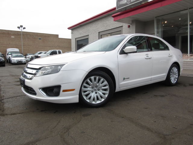 Ford : Fusion 4dr Sdn Hybr White Hybrid 81k Miles TX Car Ex Govt Well Maintained