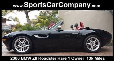 BMW : Z8 Roadster 2000 bmw z 8 roadster one owner low mile rare black excellent collector car
