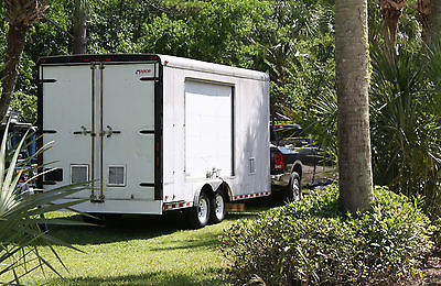 2002 Pace Cargo Enclosed Utility Concession Trailer 20'x8'x8' Side Roll Up Door