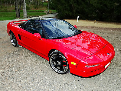 Acura : NSX Base Coupe 2-Door 1992 acura nsx red with black top 5 speed