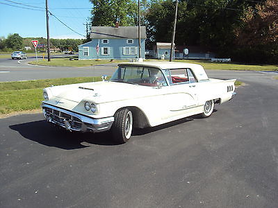 Ford : Thunderbird Ford Tbird Beautiful Pearl White Color 1960 ford thunderbird pearl red white interior sharp not a 10 but nice fun car